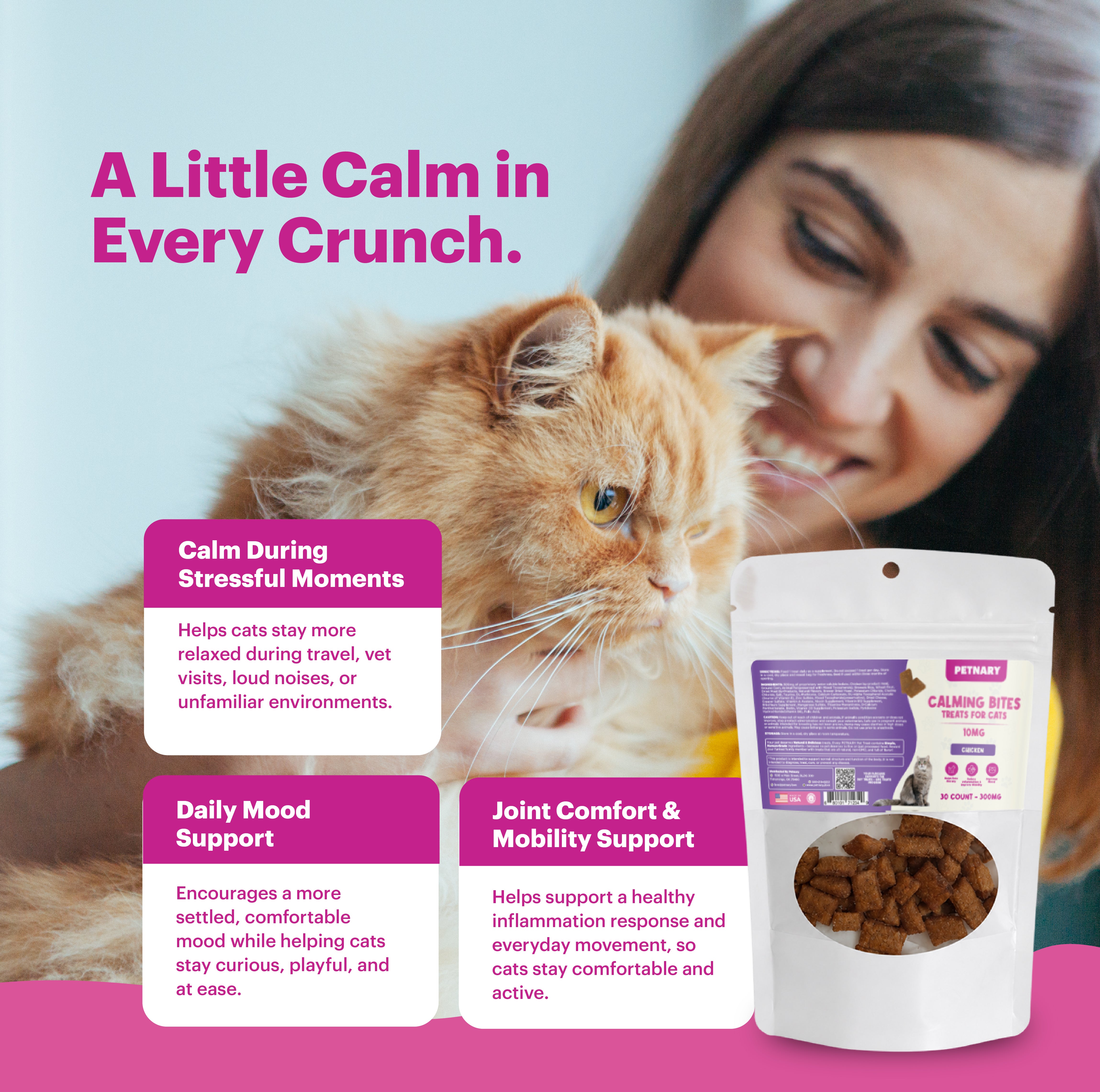 Petnary Calming Bites | Chicken Flavor