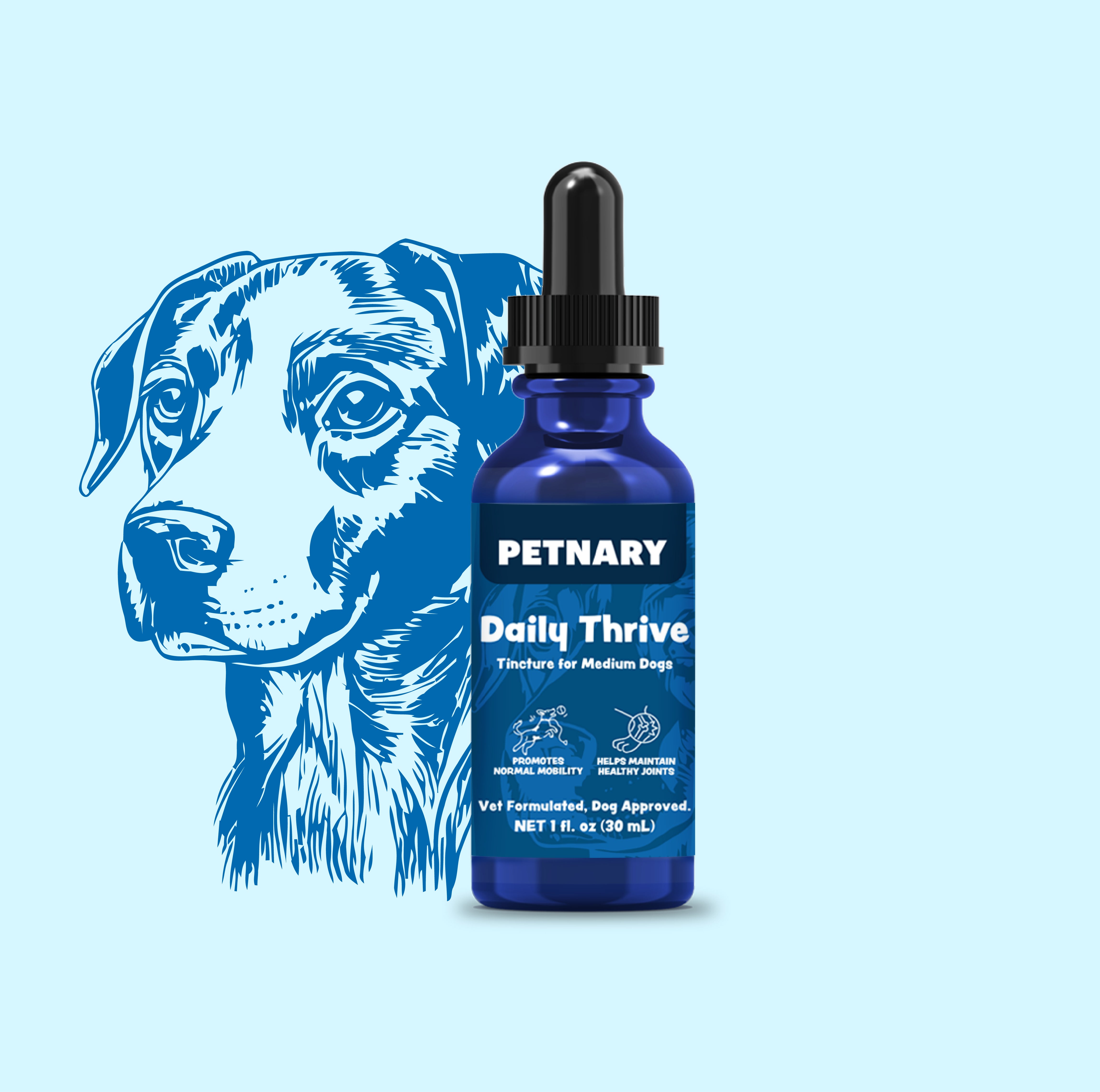 Petnary Daily Thrive | 4-in-1 Multivitamin & Omega Boost for Dogs (Wholesale)