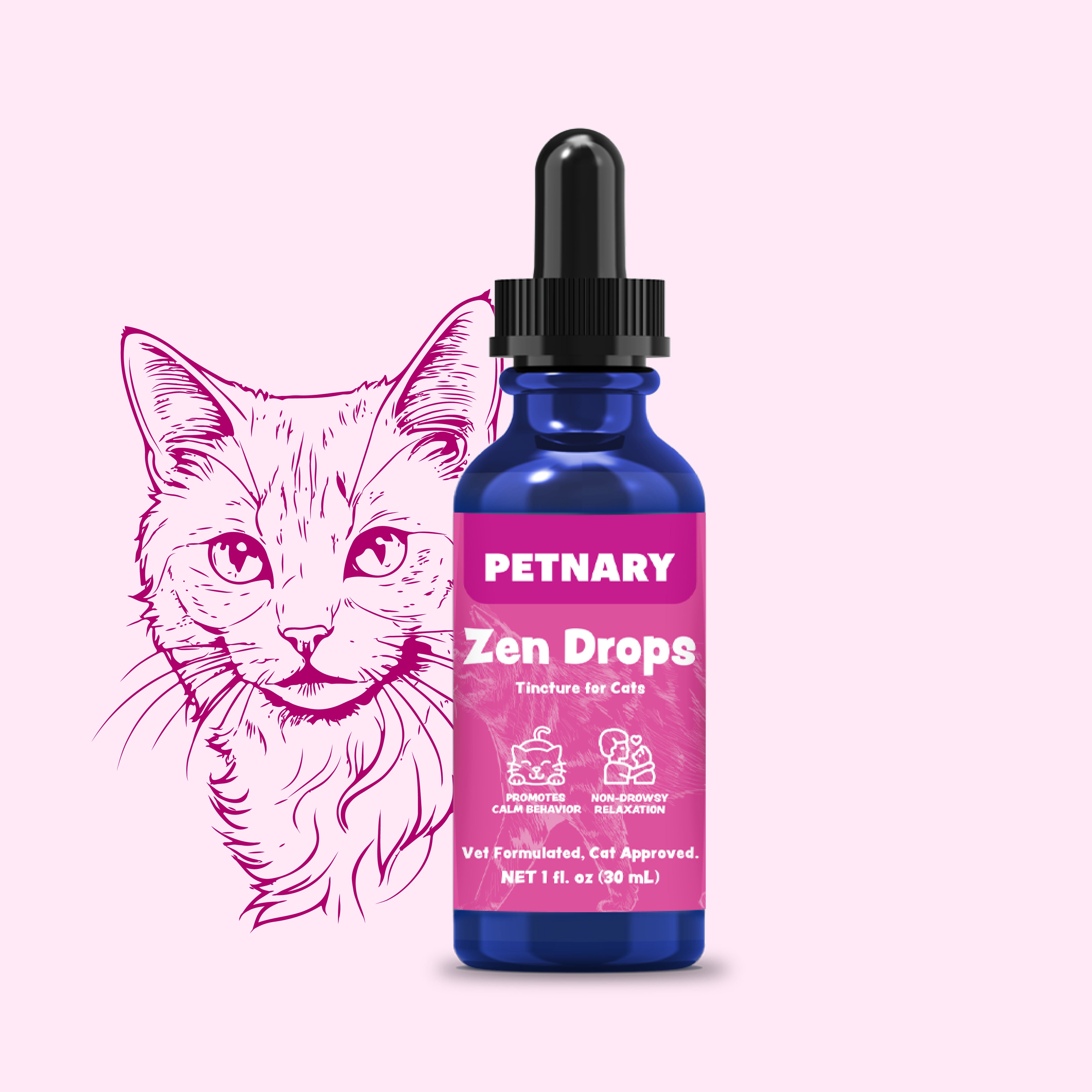 Petnary Zen Drops | Fast-Acting Calming Support for Cats