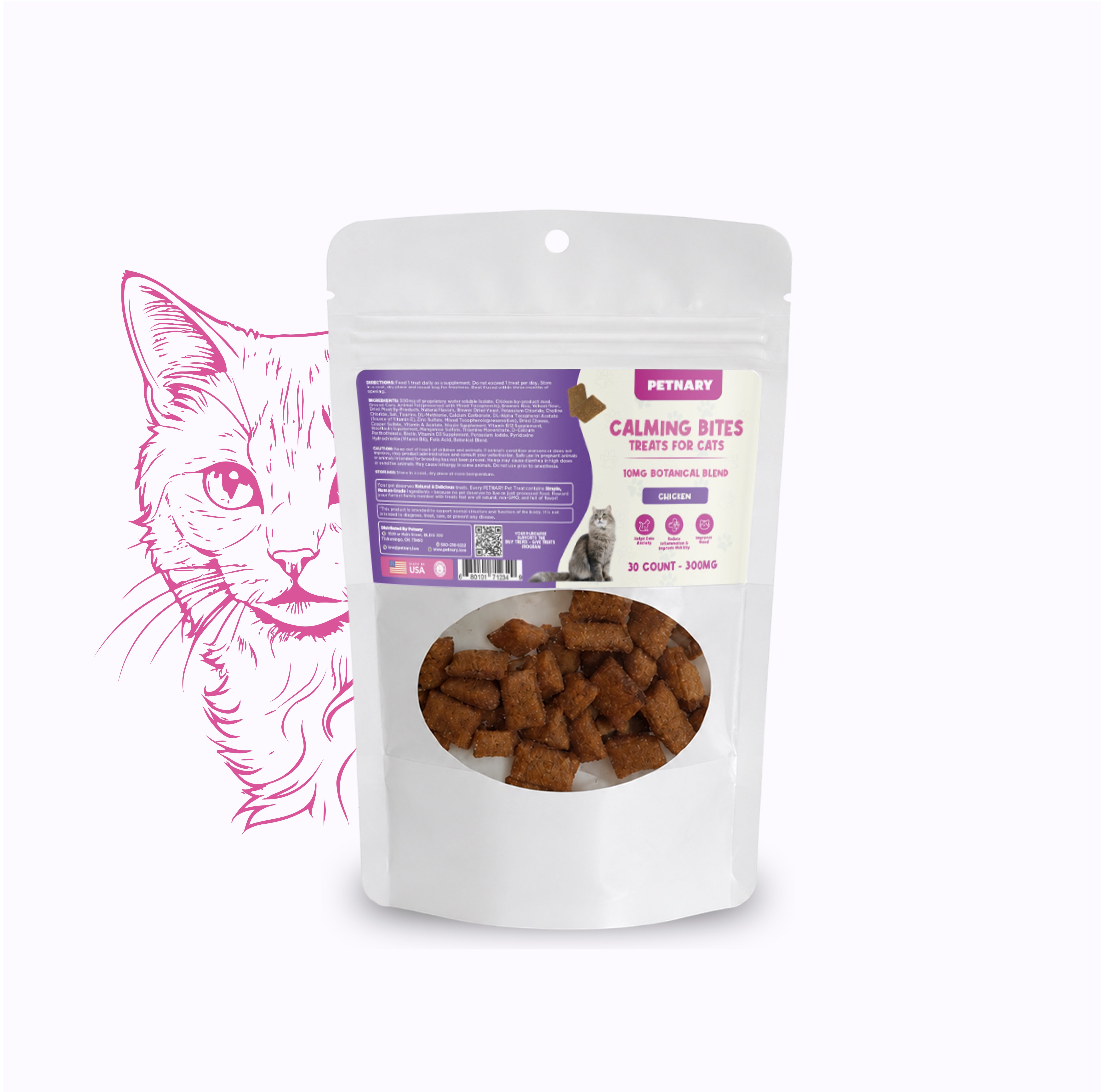 Petnary Calming Bites | Chicken Flavor