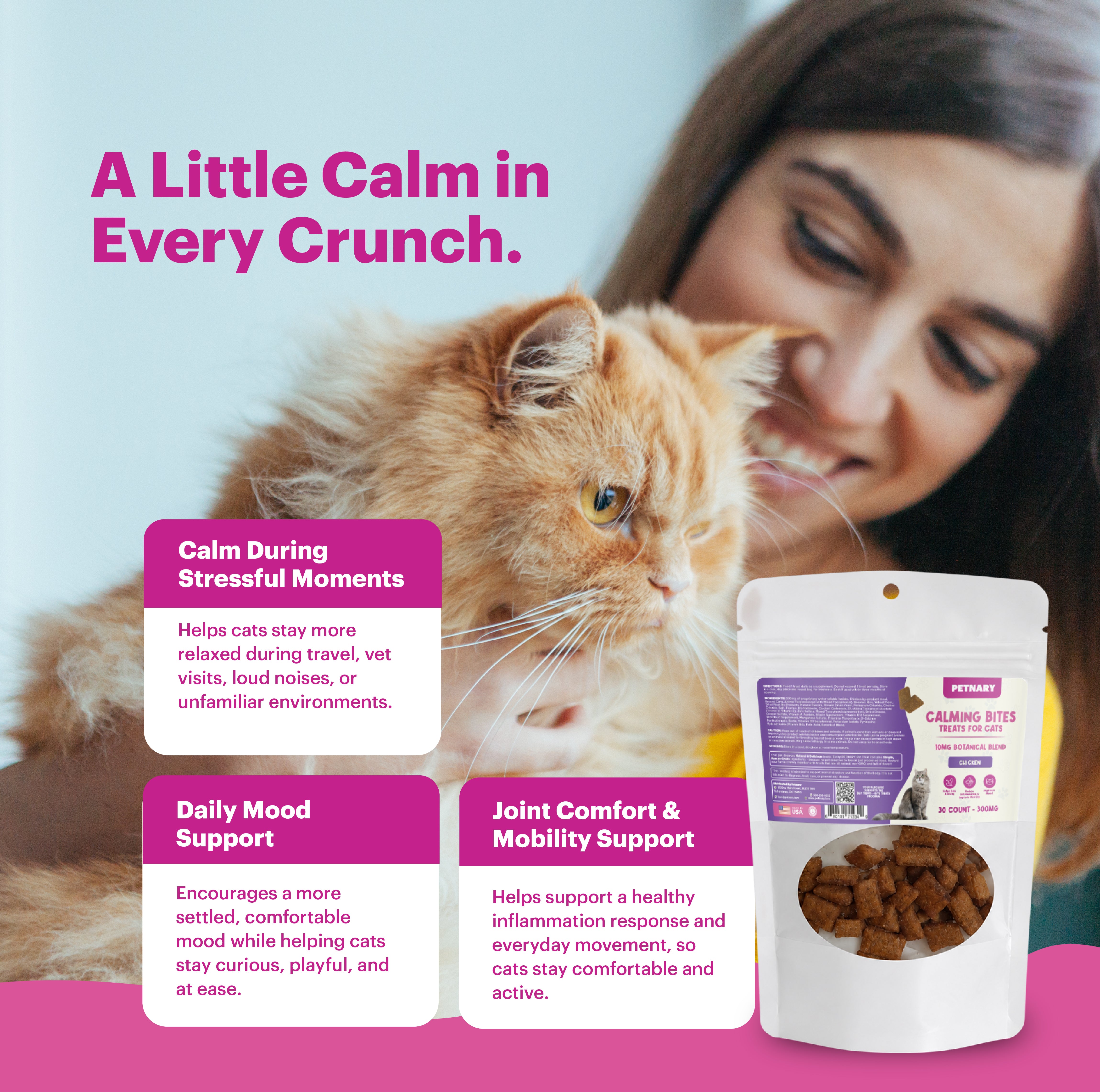 Petnary Calming Bites | Chicken Flavor