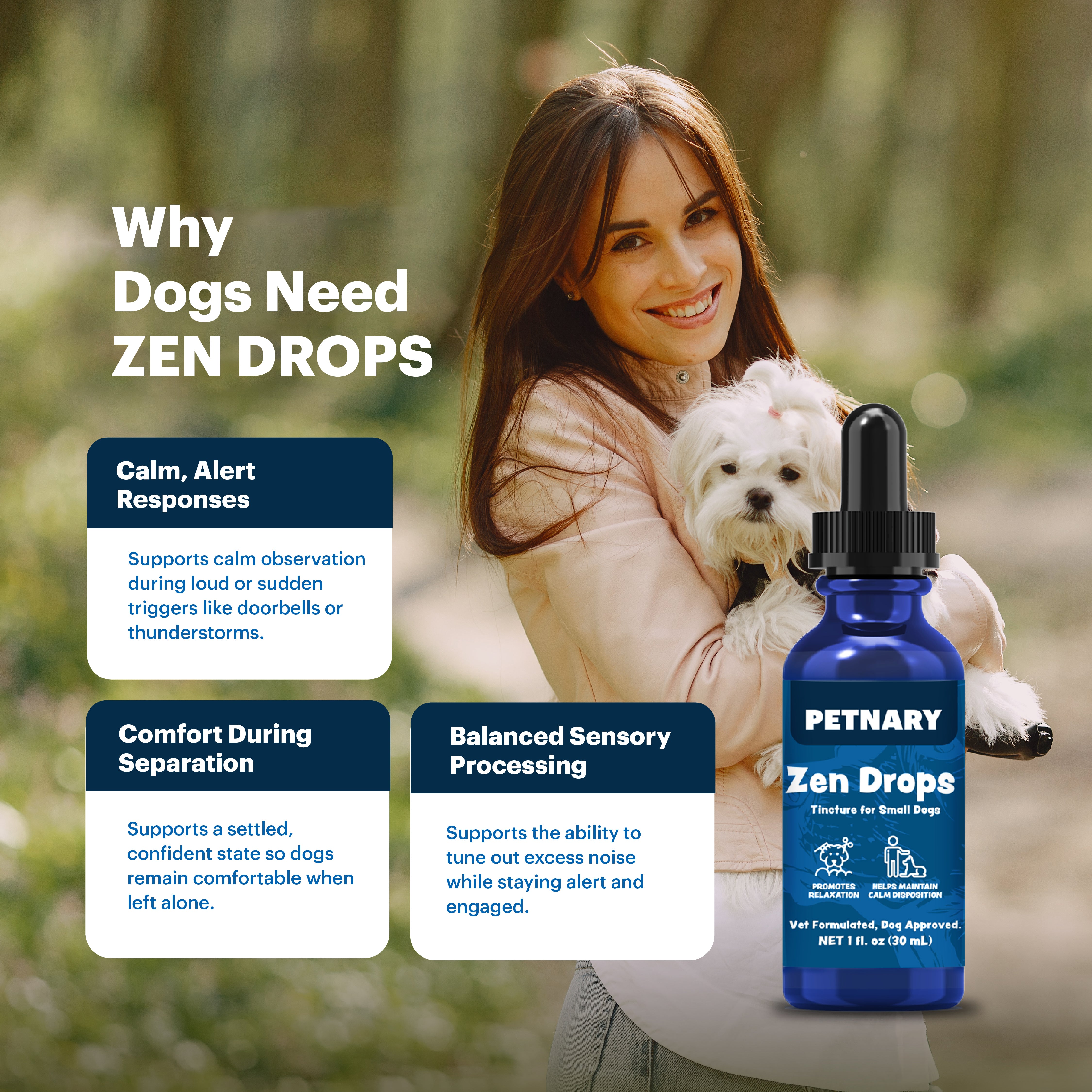 Petnary Zen Drops | Fast-Acting Calming Support for Dogs