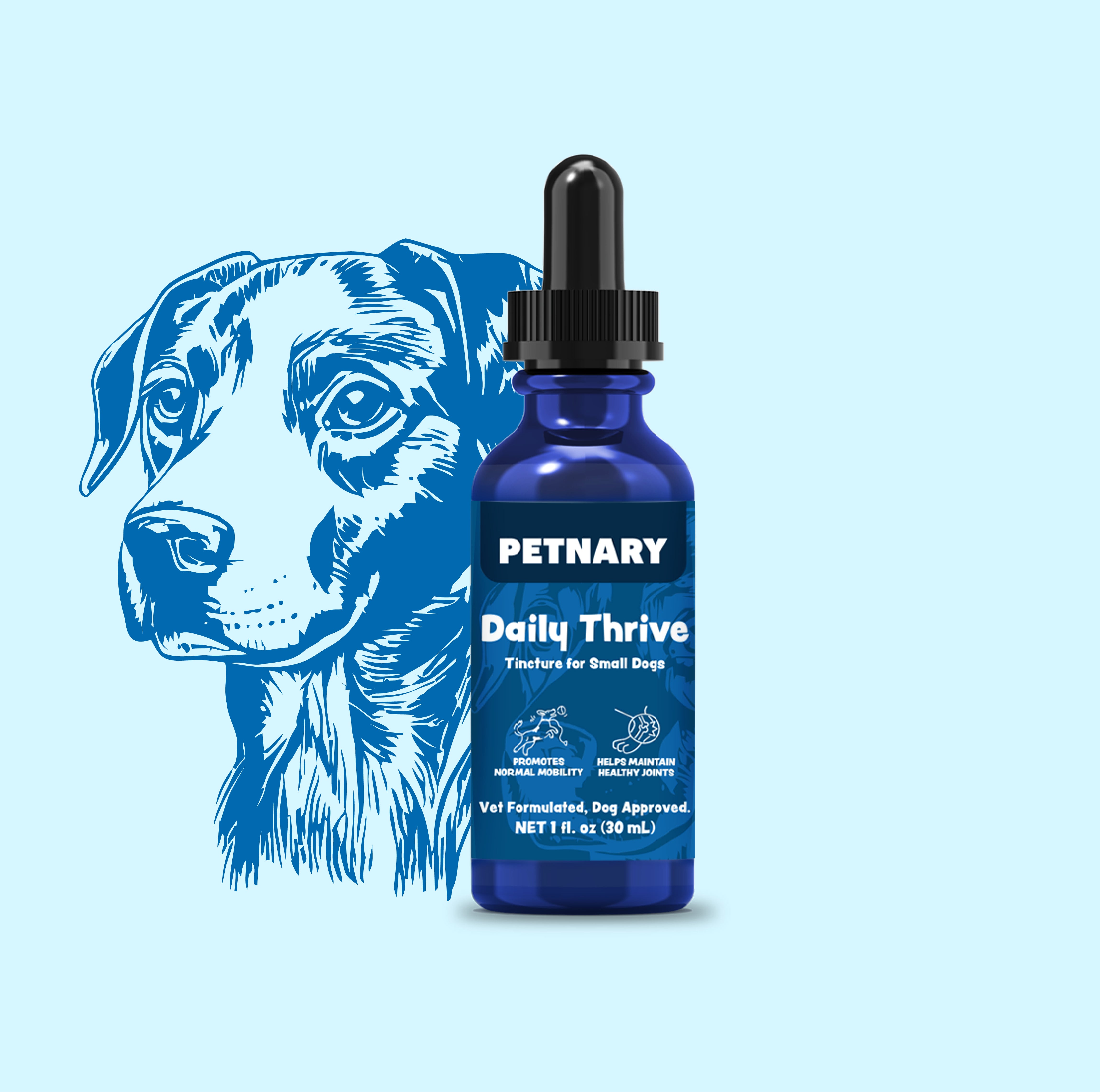 Petnary Daily Thrive | 4-in-1 Multivitamin & Omega Boost for Dogs