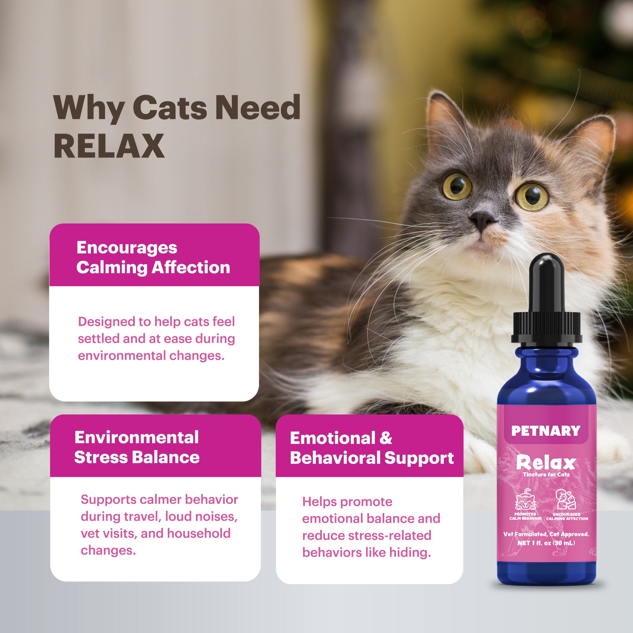 Petnary Relax | Targeted Calming Drops – Passionflower & Environmental Harmony